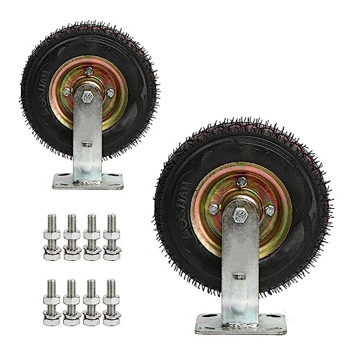 Large Pneumatic Caster Wheels Flat Free Puncture Proof Double Ball Bearing
