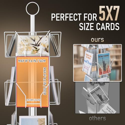 ANBOXIT Greeting Card Display Stand Rotating Rack Holder