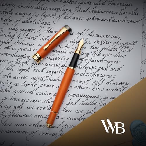 Wordsworth & Black Luxury Bamboo Cherry Calligraphy Pen Set, 6 Nibs