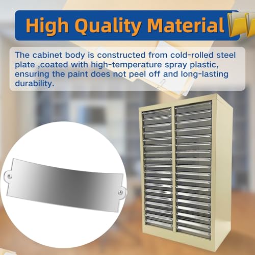 Yokoma Office Document Cabinet 36 Small Transparent Drawers Vertical Home File Storage Cabinet Paper Organizer for Document Filing
