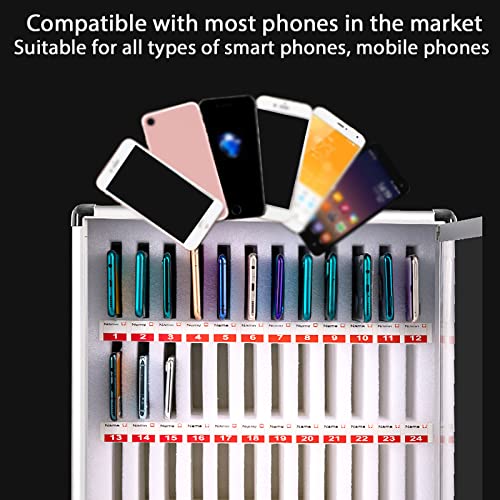 Cell Phone Storage Box with 36 Slots - Secure Cell Phone Safe Deposit Box with Handle for Office Classroom School and Meeting Storage Solutions,8slots