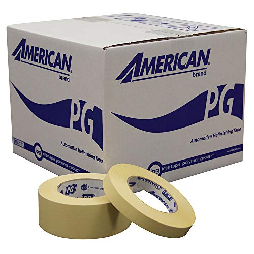 IPG American Premium Grade Automotive Masking Tape, 1.41" x 60 yd, Tan, (24-Pack)