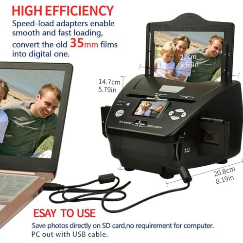 Photo/Business Card/Film Scanner, Digital Scanner(3 * 5/4 * 6/5 * 7 Paper Photos), Negative Scanner + Business Card Sorting Ocr Software