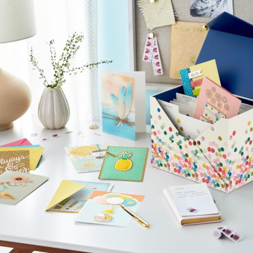Hallmark All Occasion Handmade Boxed Set of Assorted Greeting Cards with Card Organizer (Pack of 24)—Birthday, Baby, Wedding, Sympathy, Thinking of You, Thank You, Blank