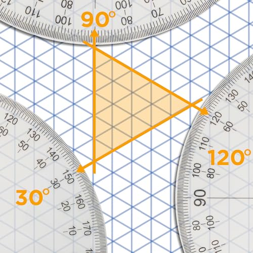 ALVIN Isometric Paper Pad 100 Sheets of 11" x 17" Model 1242-6, Drafting and Graph Paper, 20 pound Acid-Free