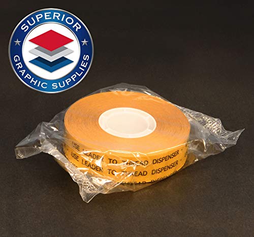 Superior Graphic Supplies ATG-7502 Acid Free Self Acrylic Adhesive Transfer Tape on Gold Liner – General Purpose Long-Lasting Tape 2 Mil / 0.002" Thick - .25" X 108' - 48 Roll
