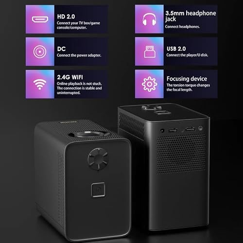 1080P Android Projetor 400 Ansi Lumens Portable Projector Smart TV Home Beamer LED