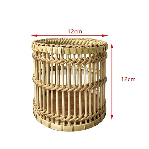 MOLYSAK Stationery Pencil Holder Paper Rope Storage Box Rattan Storage Basket Paper Rope Woven Basket Desktop Storage Basket