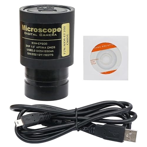 Microscope Accessories Kit Microscope Electronic 2.0MP USB Camera Mounting Diameter 23.2mm 30mm 30.5mm for Stereo Microscope Microscope Slides(Mounting 30.5mm)