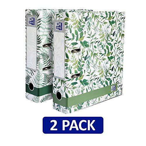 Oxford, Lever Arch File, Leaves, Pack of 2 Folders