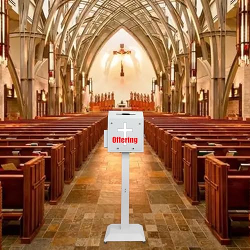 Plugsharge Floor Standing Suggestion & Offering Box with Locking Door