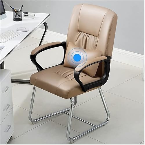 Sturdy Office Chair Office Chair Pu Faux Leather Desk Chair Ergonomic Computer Chair with Armrests Comfortable Managerial Chairs Executive Chairs Good Stability