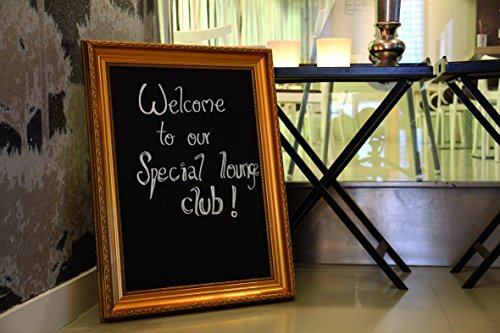 Securit WBC-G-85 Gold Chalk Board, 85 x 65 x 5 cm, Multi-Color, 65x85
