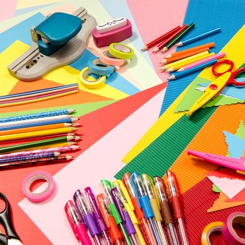 PA Paper Accents Stash Builder Cardstock 8.5" x 11" Crimson, 65lb colored cardstock paper for card making, scrapbooking, printing, quilling and crafts, 1000 piece box