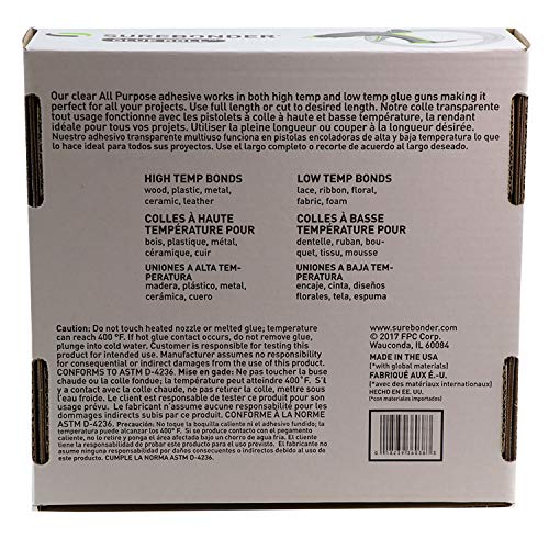 Surebonder Mini Size 188 ft All Purpose Long Mini Hot Glue Stick Roll for Uninterrupted Glueing, 0.27 Inch Diameter, 5 lb Box, Clear