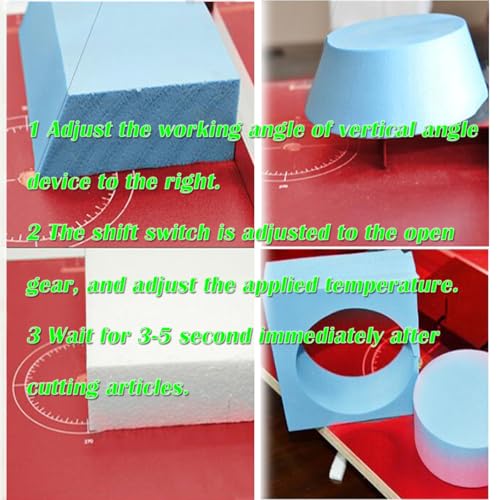 INTBUYING Hot Wire Foam Cutter Styrofoam Cutter with 65.6FT Heating Wire Adjustable Angle and Temperature for Foam Carving Modeling 110V 36W
