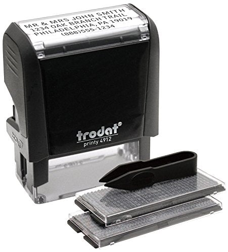 Trodat Printy Black Mount 4912 Typo Do It Yourself Stamp Kit (Up to 3 Lines)