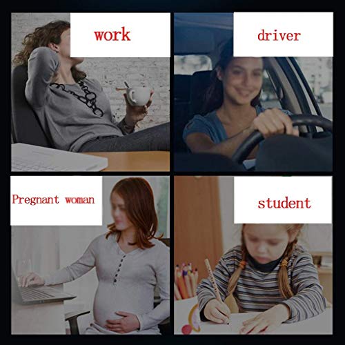 KKIUUUYTGT Lumbar Pillow - Pillow Support Seat Cushion for Car or Office Chair | Memory Foam, Lower Back Pain Relief, Improve Your Posture