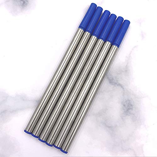 AODFDSJH 10pc Wholesale Imported Ink Pen Refills Black Metal Refill 0.5mm Orbs Gel Writing Calligraphy Water