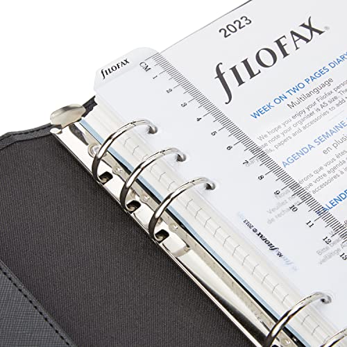 Filofax A5 Saffiano Organiser Black