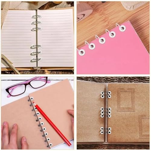 4000Pcs Hole Punch Reinforcement Stickers, Self-Adhesive 1/4 Inch Binder Paper Protectors