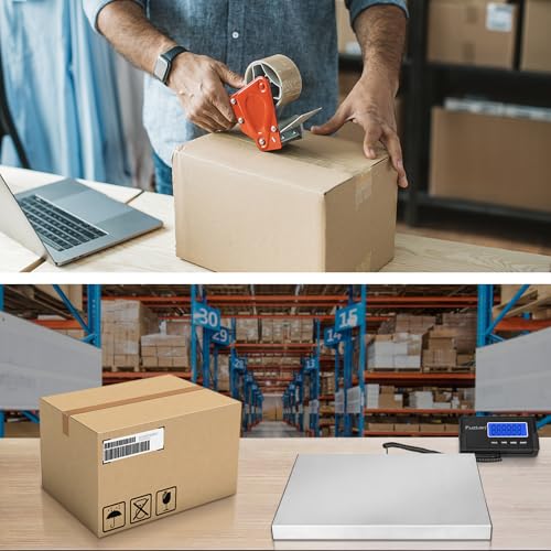 Fuzion Digital Shipping Scale for Packages 440LB x 10g, with Hold & Tare