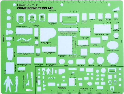 Crime Scene Drawing Template (Case of 10 Templates)