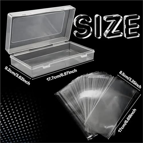 Currency Sleeves 6sets Clear Paper Money Holder Sleeves Bill Protector Bag Display Case Album Banknotes Currency Collection for Collectors