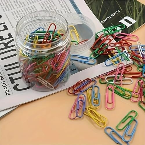 3000 Pcs Color Paper Clips Small Size Decorative Office School File