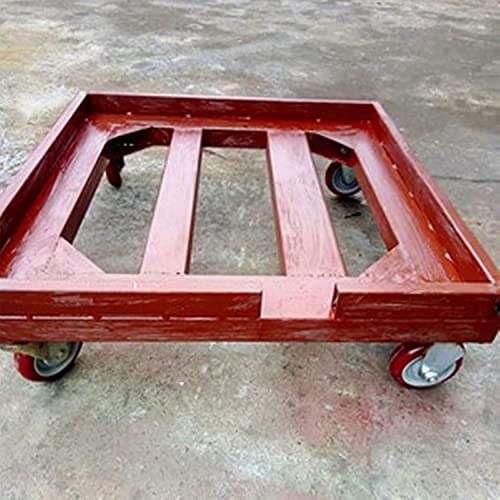 MXXADHPL Office castors Swivel Wheels for Furniture,Red Moving Caster Wheels,Trolley Wheels in Polyurethane