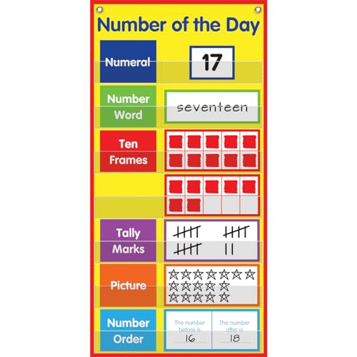 Really Good Stuff Number of The Day Space-Saver Pocket Chart™