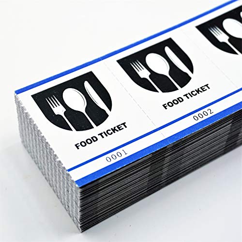 Drink Tickets - Fast & Affordable Food Tickets by MyZone Printing (Blue, 3000)