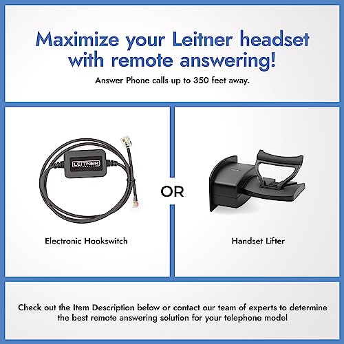 Leitner Electronic Hookswitch for Cisco Phones – Compatible with All Leitner Wireless Office Headsets