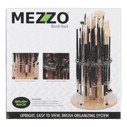 New York Central Oasis Synthetic Brush - Assorted Set of 8 - Handmade in Germany, Professional Watercolor Brushes with Ergonomic Handle, Soft, Absorbent Bristles for Artists