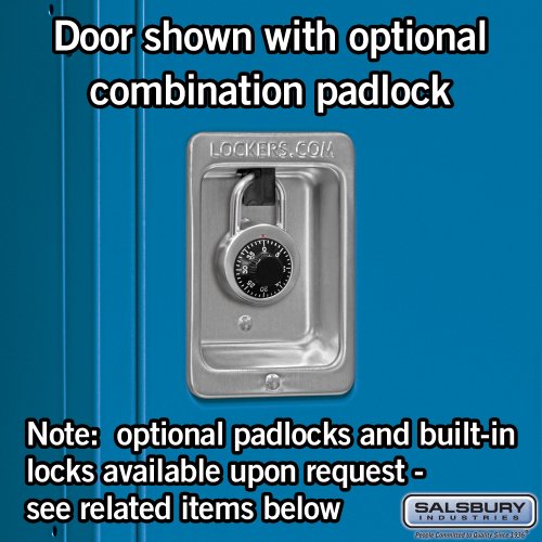 18" Wide Single Tier Standard Metal Locker - 1 Wide - 6 Feet High - 18 Inches Deep - Blue - Unassembled