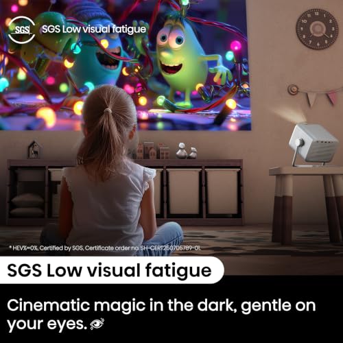 Hisense M2 Pro, Triple Laser Smart Portable Lifestyle Projector, 4K UHD, 65” – 200”, 1,300 Lumens, Dolby Vision,Optical Zoom, Intelligent Screen Adjustments, Vidaa OS, Netflix Included