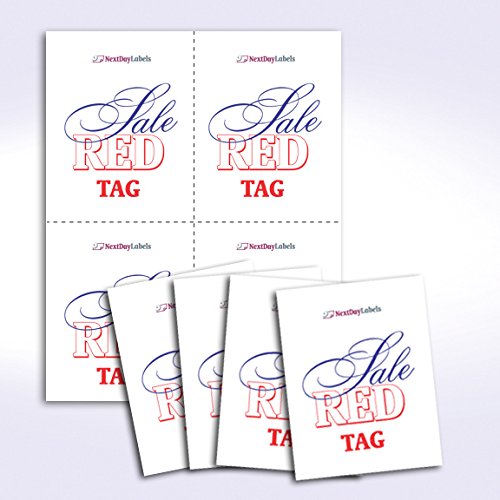 NextDayLabels Laser and Inkjet Printer Postcards, 8.5 x 11, 4 up Per Page