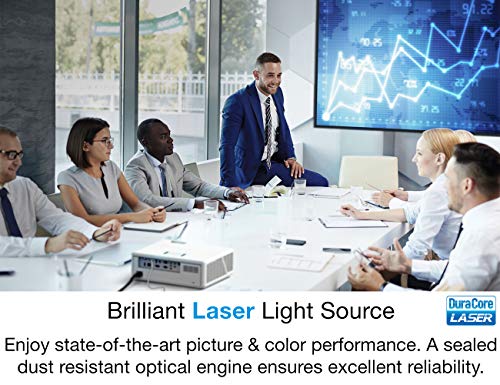 Optoma ZW400 WXGA Professional Laser Projector | Compact Design & Bright 4000 lumens | DuraCore Laser Technology, Up To 30,000 Hours | Network Control | 4K HDR Input | Quiet Operation