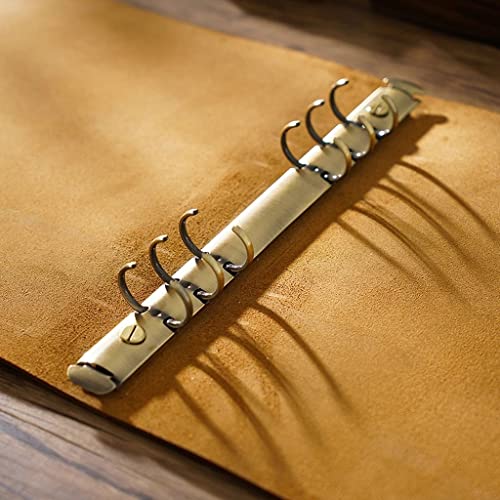 ELUKHT A4 Notebook Leather Cover Notebook Diary Stationery Office School Supplies
