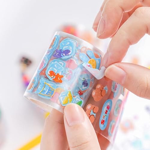 UOHLCX Masking Washi Tape Art Decorative Adhesive DIY Scrapbooking Sticker Label Stationery