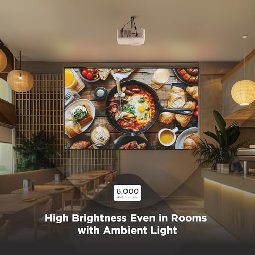 ViewSonic LS740W WXGA Laser Projector, 5500 Lumens, 1280x800 Wide Display