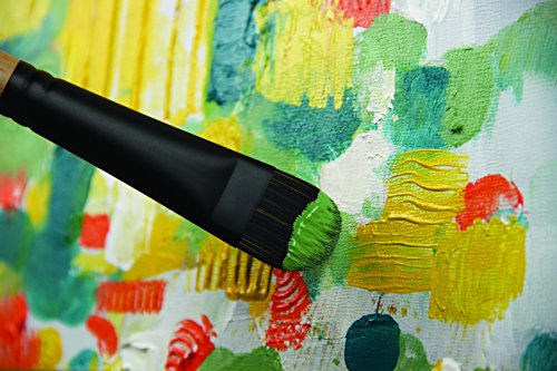 Princeton Catalyst Polytip, Brushes for Acrylic and Oil, Series 6400 Long Handle, Filbert, 20