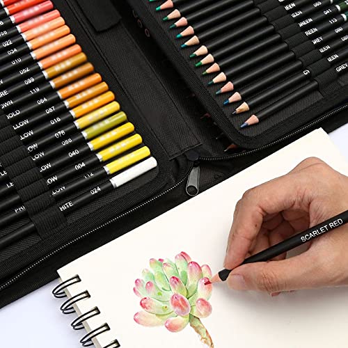 ZYQHMY 145 PCS Drawing Kit Charcoal Oil Colored Pencils For Students Painting Art Supplies