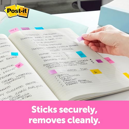 Post-it Sign and Date Flags, 4 Primary Colors, 24-Pack, Model 684-SD