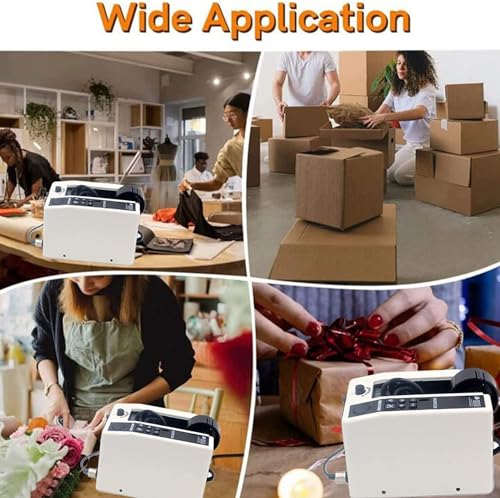 Eiwitany Electric Tape Cutting Machine,Tape Dispenser for Packing, Compatible with 8-50mm Width Tapes, for Packaging Solutions