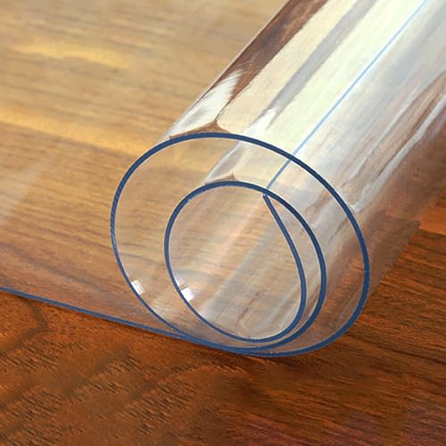 Clear Hardwood Floor Protector Mat Non-Slip for Office & Home Use