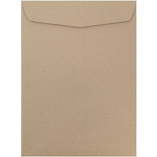 JAM PAPER 10 x 13 Open End Catalog Premium Envelopes - Brown Kraft Paper Bag - Bulk 250/Box