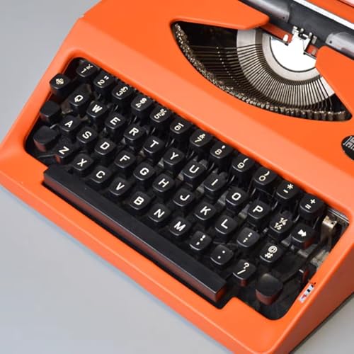 VHUYGK Hero Mechanical Manual Typewriter,English Typewriter with Original Carrying Case,Smooth Keys for Easy Typing Manual Typewriter Ideal for Writers, Collectors, and Children's Gifts(03)