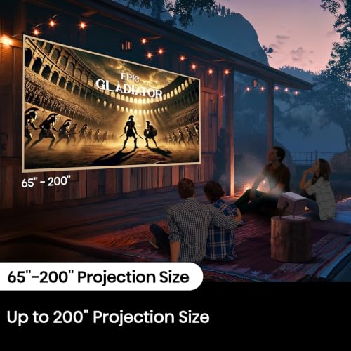 Hisense M2 Pro, Triple Laser Smart Portable Lifestyle Projector, 4K UHD, 65” – 200”, 1,300 Lumens, Dolby Vision,Optical Zoom, Intelligent Screen Adjustments, Vidaa OS, Netflix Included