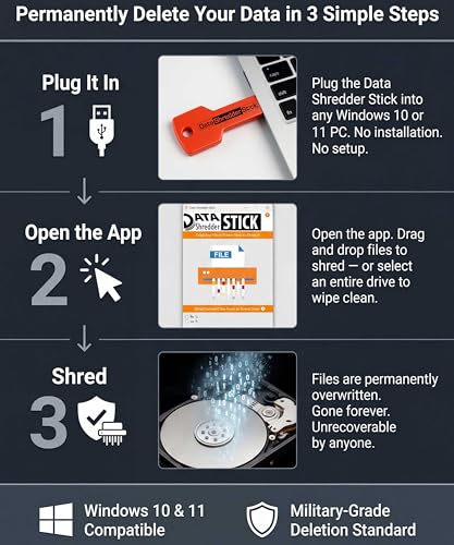 Hard Drive Shredder Stick for Windows - Data Destruction Tool